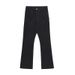 Nordmann Black Jeans Men's Autumn And Winter Style Fleece-Lined Thickened Casual American High Street Trendy Slightly Flared_mkmklike.com