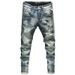 Men's Clothing Trendy Jeans Loose Harem Pants Jeans Worn Light Color Washed Jeans Pants_mkmklike.com