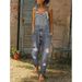 Cross-border Bestseller In Europe America: Washed And Distressed Plus-size Women's Denim Overalls_mkmklike.com