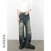 Distressed High Street Jeans – Relaxed Wide-Leg Vintage Denim Pants With Ripped Details_mkmklike.com