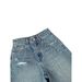 Women's Clothing Retro American Blue Ripped Jeans High Waist Wide Leg Straight Mid Length Trendy Summer Style For Women_mkmklike.com