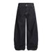 American Retro Turquoise Tannin Jeans Men's And Women's Versatile Loose Wide-leg Niche Rivet Scimitar Pants Tide_mkmklike.com