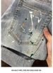 Men's Clothing Retro Splash Ink Straight Leg Jeans Washed Distressed High Street Pants_mkmklike.com