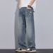 Four Seasons Can Wear Loose Straight Jeans Boys Casual Pants_mkmklike.com