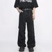 Nordmann American Style Vibe High Street Retro Wahed Wrinkled Jean For Men, Niche Decontructed Deign Straight-Leg Flared_mkmklike.com