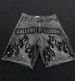 Men's Clothing Summer New Washed Black And Gray Men's Denim Shorts Slim Fit Elastic Ink Splash Hole Patch Shorts_mkmklike.com