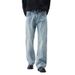 Men’s Retro Flared Jeans - Vintage Washed Denim Pants With Distressed Details (28-40)_mkmklike.com