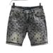 Summer High End Printed Denim Shorts for Men Slim Fit Tapered Leg Korean Style Trendy Five Point Pants_mkmklike.com
