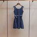ELLE SP Home 2025 Early Spring New Fashion Retro Sweet Cool Elegant Waist-Cinching Short Puffy Denim Vest Dress For Women_mkmklike.com