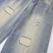 Punk Washed Ripped Patch Wide-Leg Jeans Men's Beggar Style Faded Gradient Distressed Loose Straight Long Pants_mkmklike.com
