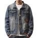Versatile Denim Jacket, Men's Spring And Autumn Cardigan, Lapel Jacket, Cardigan Top_mkmklike.com