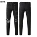 Fashionable Mens Skinny Distressed Denim Designer Jeans With Rips - Slim Fit Biker Styles_mkmklike.com