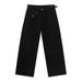 Men's Asymmetrical Pocket Detail Jeans – Raw Hem Straight-Leg Denim Pants With Contrast Stitching & Minimalist Patchwork (S-XL, Mid-Rise, Zip Fly)_mkmklike.com