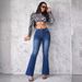 2025 European and American foreign trade women's clothing independent station new fashion casual high waist belly slim jeans women_mkmklike.com