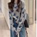 Chicco 2025 Autumn New Korean Style Versatile Heart Long Sleeve Knitted Sweater Slimming Wide Leg Jeans Two-Piece Set For Women_mkmklike.com