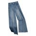 Women's Blue Rhinestone Wide Leg Jeans Fashionable Loose Casual Straight Leg Pants with Sparkling Rhinestones Spring 2026 New Style_mkmklike.com