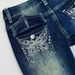European American Cross-border Hot-selling Women's Clothing: Slim-fit, Slightly Flared Jeans With Back Pocket Embroidery_mkmklike.com