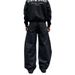American Ickle Banana Jean Men' Corridor Haped Black Lightly Flared Wide Leg Handome High Treet Curved Knife_mkmklike.com