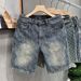 Men's Clothing Summer Style Thin Printed Denim Shorts For Men Trendy Brand Loose Fit Five Point Pants For Formal & Casual_mkmklike.com