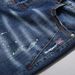Men's Slim Fit Distressed Jeans – Patchwork Blue Washed Skinny Denim Pants (Sizes 28-38, Korean Street Style, Stretch Comfort)_mkmklike.com