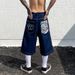 Men's Clothing Denim Shorts Loose Washed Cut Five Point Casual Pants_mkmklike.com