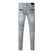 Trendy Brand Street Hip Hop Fashion Slim Fit Skinny Jeans_mkmklike.com