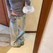 SUNONEONE Women's Light Wash Gradient Denim Jeans Low Waisted Loose Fit Casual Fashion Pants Autumn Style_mkmklike.com