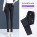 High Stretch Jeans 2025 Autumn Winter New Slim Fit Versatile Warm Elastic Waist Pencil Pants For Women_mkmklike.com