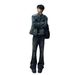 Men's Clothing Straight Leg Long Pants Flared Jeans Retro Flared Jeans For Men – Classic High-Street Denim (Black, XL-3XL, Zip Fly, Stretch Comfort)_mkmklike.com
