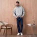Men's Clothing Men's Stretch Denim Jeans Solid Color Washed Slim Straight Leg Trousers For Spring And Autumn_mkmklike.com