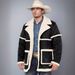2024 Foreign Trade Men's Fleece-Lined Jacket Thickened Autumn Winter British Style Turn-Down Collar Shearling_mkmklike.com