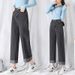 Straight-leg Jeans 2025 Spring New Style High-waisted Dad-style Drapey Floor-length Wide-leg Pants For Women, Slimming_mkmklike.com