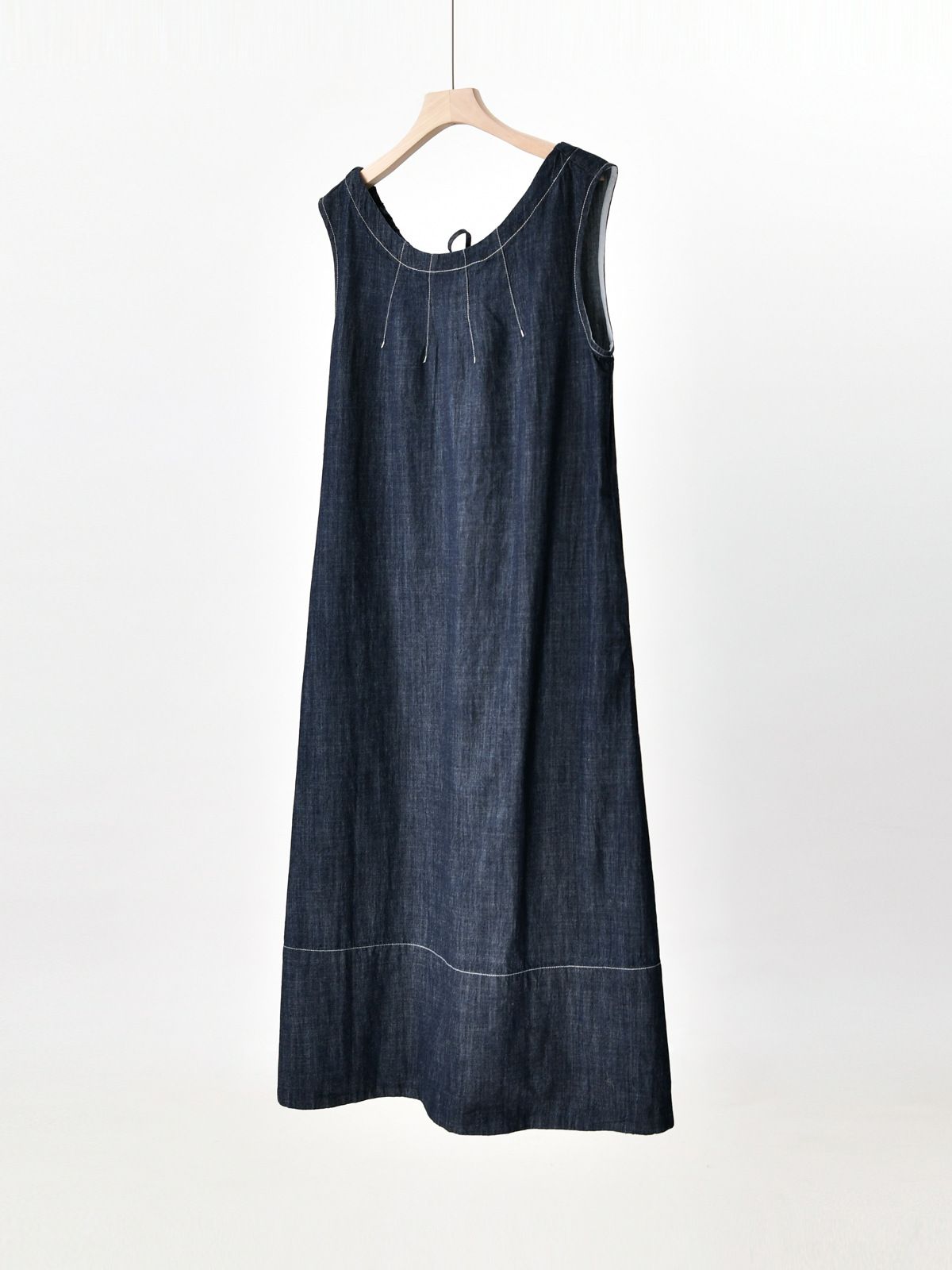 Cotton Denim Vest Skirt, Women's A-Line Version, Covers The Flesh Looks Slim, Lazy Artistic Style, Versatile And Layered_mkmklike.com