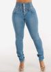 2025 Cross border elastic high waist long jeans for women Spring European and American style slim fit skinny pants for women_mkmklike.com