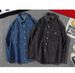 Light Ripe Style Spring And Autumn Clothes Top Korean Loose Long-sleeved Shirt Men's Trend Washed Denim Shirt_mkmklike.com