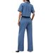 Women's Denim Vest & Shorts Set – Slim Fit Washed Two-Piece Outfit, Summer Casual & Streetwear Style_mkmklike.com