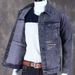 Men's Jacket Multi-Pocket Workwear Slim Fit Versatile Trendy Loose Plus Size Denim Coat Cross-Border_mkmklike.com