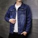 Men's Denim Jacket Men's Korean Version Slim Fit Spring Autumn Loose Jacket Denim Top_mkmklike.com