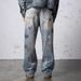 Men's Clothing Men's Loose Straight Leg Jeans Wide Leg Distressed Vintage Denim Trousers For Formal & Casual_mkmklike.com