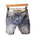 Men's Denim Shorts Summer Thin 2025 New Retro Nostalgic Korean Version Trendy Brand Loose Straight Five-point Medium Pants_mkmklike.com