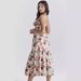 Women's clothing new sweet and spicy style floral mid length skirt backless sleeveless suspender dress _mkmklike.com