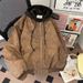 Spring Autumn Two-Piece Leather For Men With Hood, Vintage Style, Cool And Casual, Trendy American High Street_mkmklike.com