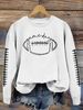 Women's Clothing new autumn game day print fashion sweater spot trend long sleeve_mkmklike.com