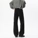 American-style High Street Men's Jeans, Autumn Trendy Patchwork Micro-flared Work Pants, Vintage Versatile Solid Color_mkmklike.com