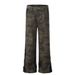American Style Loose Camouflage Men's Long Pants Design Side Splicing Cuff Zipper Flared Jeans Trendy_mkmklike.com