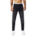 Men's Clothing Summer Thin Ripped Jeans Men's Slim Fit Skinny Jeans 2025 Trendy Brand Washed Beggar Casual Long Pants Men_mkmklike.com