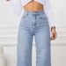 K Women's Elastic Loose Straight Leg Jeans_mkmklike.com