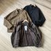 Japanese Retro! Designer Line! Spring New Men's Washed Cotton Short Loose Turn-Down Collar Jacket Coat_mkmklike.com