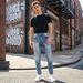 Men's Slim Fit Snow Wash Denim Jeans - Straight Leg Stretch Cotton Casual Pants For Streetwear_mkmklike.com