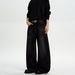 Men's Retro Straight Leg Jeans High Waisted Slimming Loose Fit Floor Length Black Gray Spring Autumn New Style American Denim_mkmklike.com